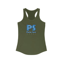 Load image into Gallery viewer, Papa Sau Blue -- Women's Ideal Racerback Tank