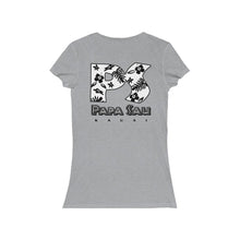 Load image into Gallery viewer, Papa Sau Flower V-Neck Tee