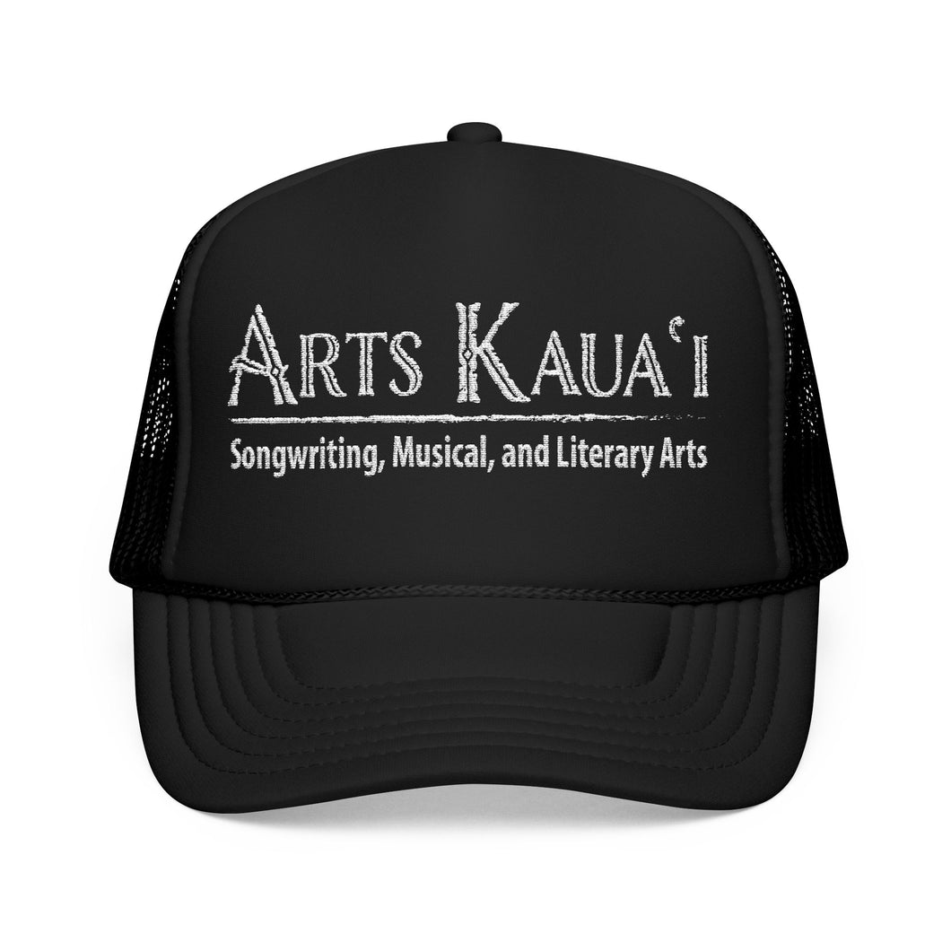 Embroidered Arts Kaua'i Foam Trucker Hat, Casual Cap for Songwriters, Perfect Gift for Music Lovers, Summer Fashion, Outdoor Events