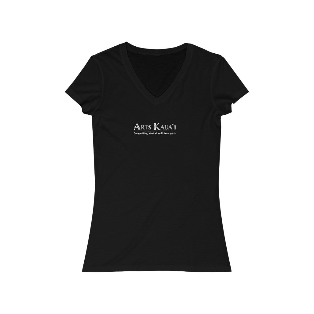 Arts Kauai -- Women's Jersey Short Sleeve V-Neck Tee